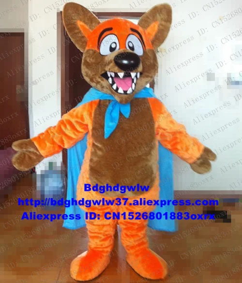 Long Fur Yellow Brown Dingo Dog Wild Mascot Costume Adult Cartoon Character Attract Popularity Fashion Planning zx1797 | Тематическая