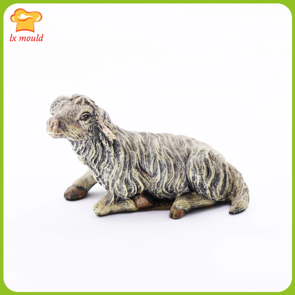 

Новая овечка и ягненок LXYY, силиконовая формованная шоколадная конфета, полимерная глина, мыло, свеча, восковая смола