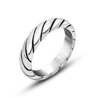 megin d hot sale vintage casual simple titanium steel couple rings for men women friend wedding fashion design gift jewelry