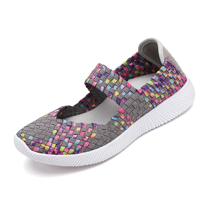 Г.; nuevas zapatillas de deporte de moda para mujer; zapatos casuales; zapatos de verano de malla para mujer; zapatillas transp - Цвет: 1915Gray color