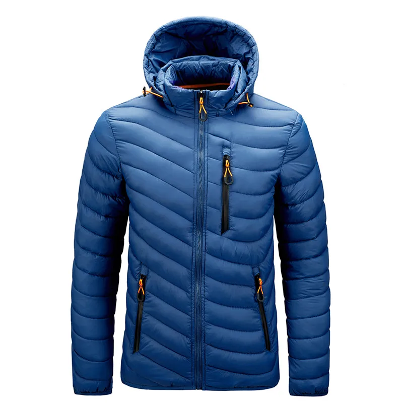 Brand Winter Warm Waterproof Jacket Men 2021 New Autumn Thick Hooded Parkas Mens Fashion Casual Slim Jacket Coat Men