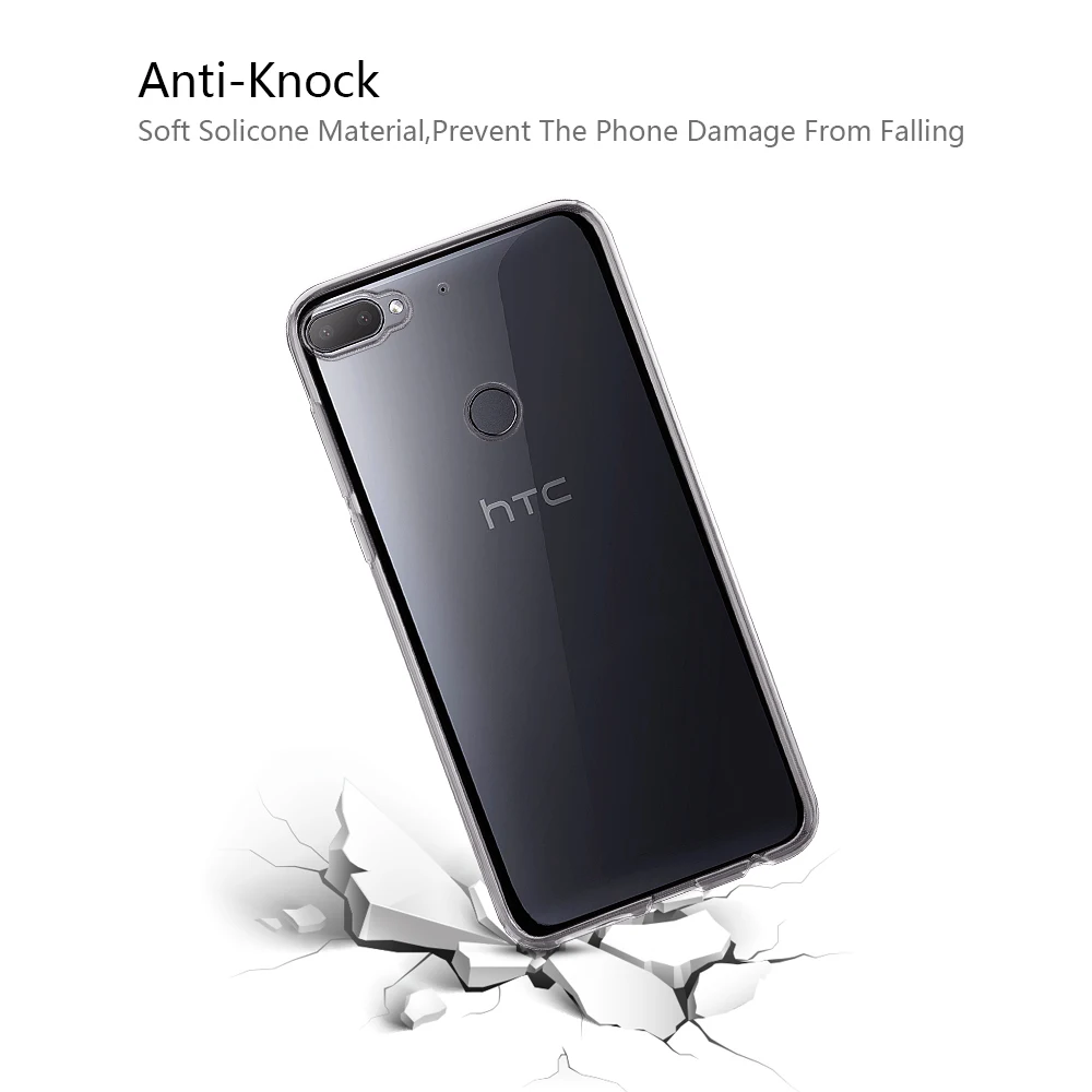 Прозрачный Ультратонкий силиконовый чехол для HTC Desire 21 20 Pro 19s 12S 19 12 Plus | Мобильные