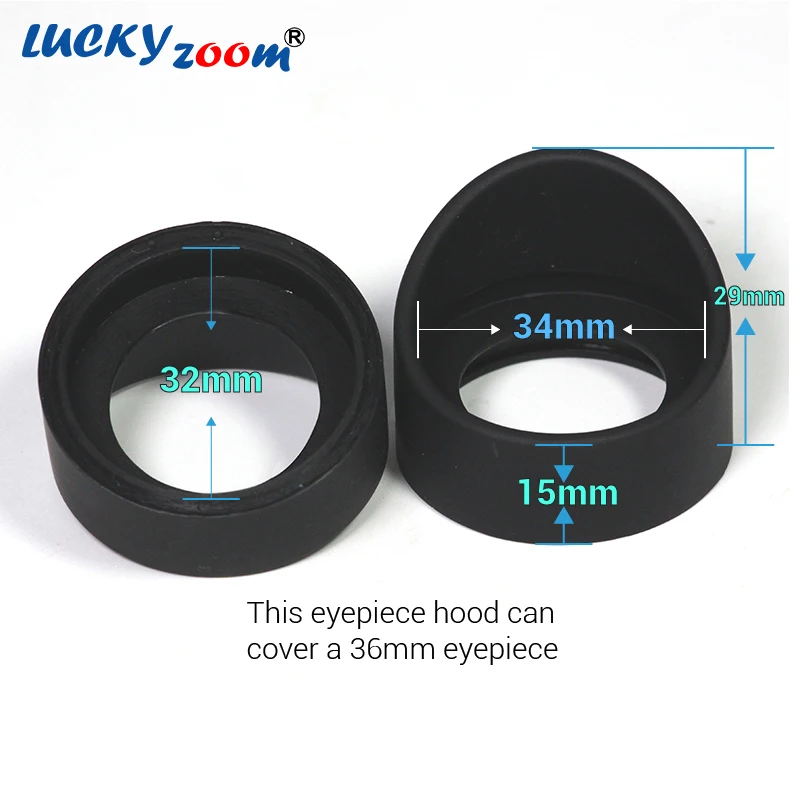 

2 Pcs/Set 34mm Diameter Rubber Eyepiece Cover Guards for Biological Stereo Microscope Telescope Monocular Binoculars Eyecups
