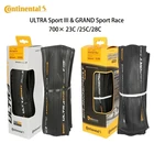 2 шт. шины Continental 700x25C 700x23C 700x28C Continental ULTRA Sport III  GRAND Sport Race, Складные шины для гравия, дорожного велосипеда