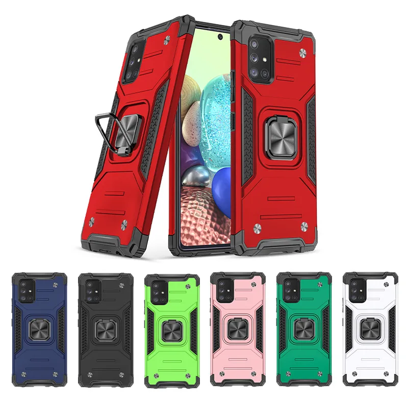 

Shockproof Armor Ring Case For Samsung galaxy M51 M31S M31 M21 A71 A51 A31 5G Phone Cover Hybrid Hard Plastic Bracekt Case