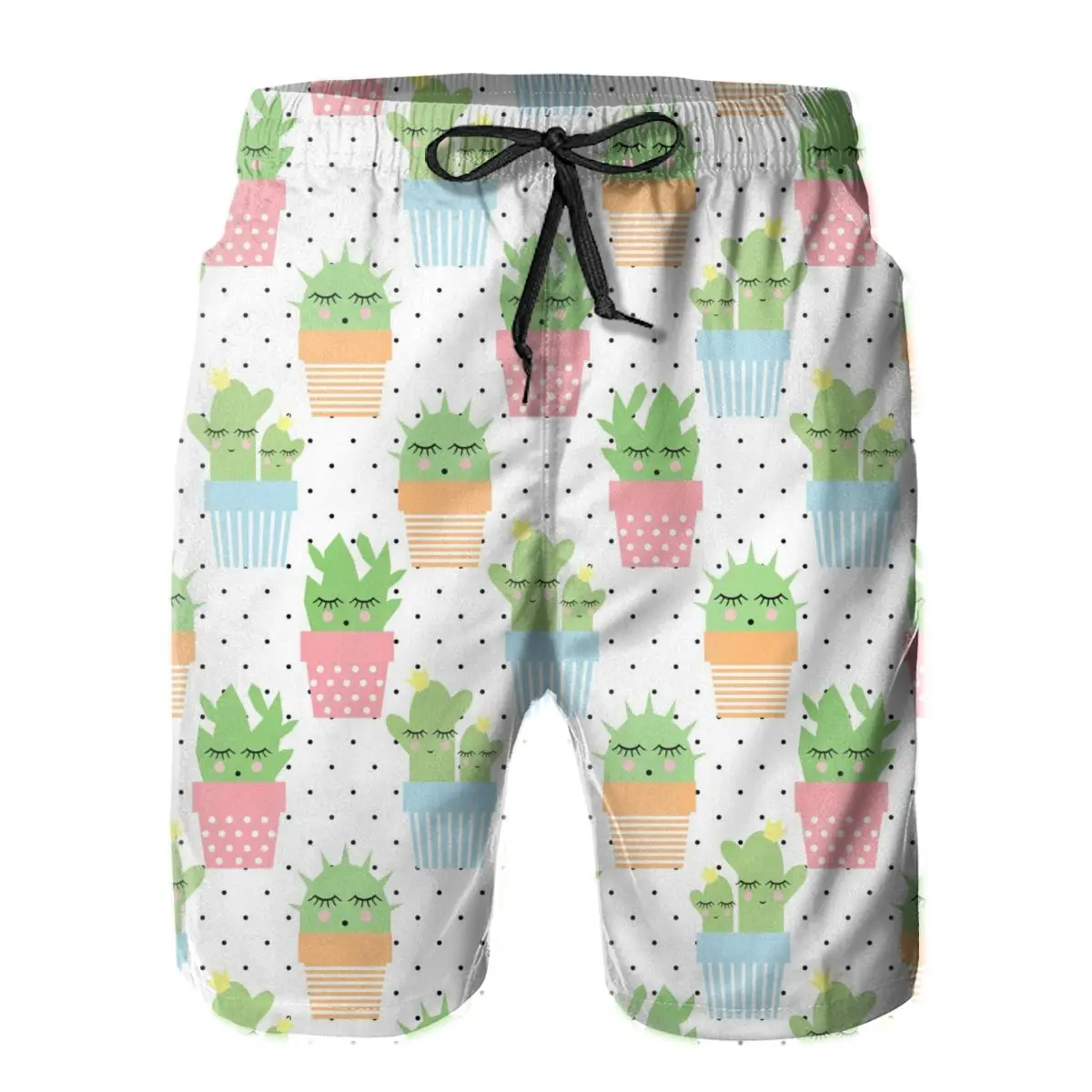 

High quality Quick Dry Summer Mens Plant Cactus Siwmwear Beach Board Shorts For Man Swimming Shorts Beachwear