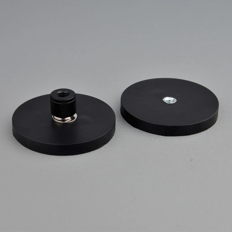 25KG Anit-Scratch Magnetic Mounting D66mm Female Thread Hole 1/4 Inch Adapter 3./8 Magnet Base Camera Led Tools |