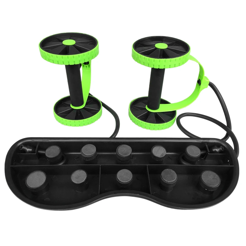 Уличный тренажер для фитнеса многофункциональный двойной ролик AB складной мышц