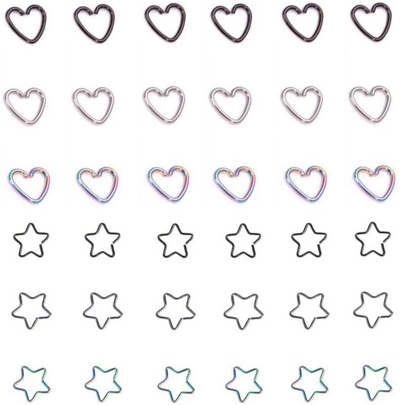 Серьги гвоздики из нержавеющей стали для пирсинга Модные Простые Ювелирные