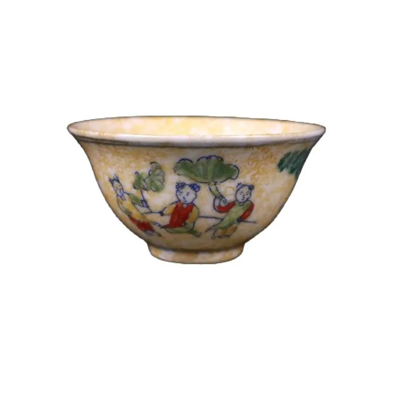 

China Old Porcelain A Pair Of Painted Teacups