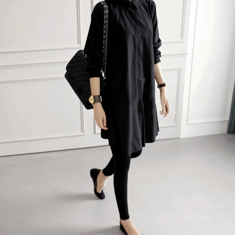 CHICEVER 2020 весенние женские топы и блузки рубашки с отворотом длинным рукавом