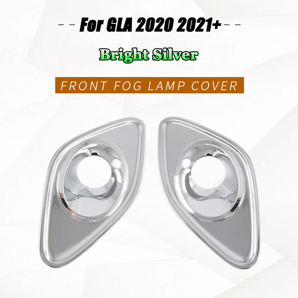 

Для Mercedes Benz GLA Class H247 GLA180 200 220 250 2020 2021 + Автомобильные хромированные аксессуары из АБС-пластика передняя противотуманная фара