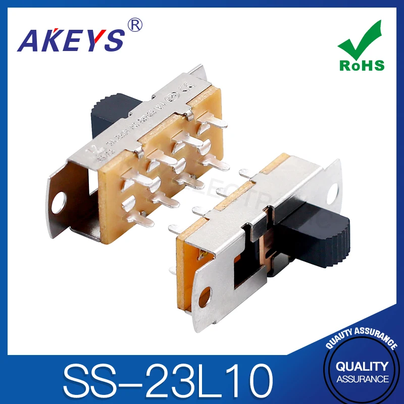 

SS-23L10 AT3 Toggle Switch 8-pin 3-gear vertical blower switch sliding switch high current