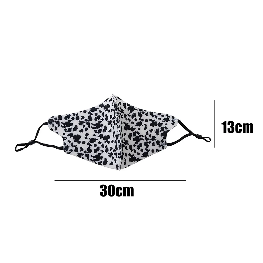Маска с леопардовым принтом для мужчин и женщин многоразовая Пылезащитная
