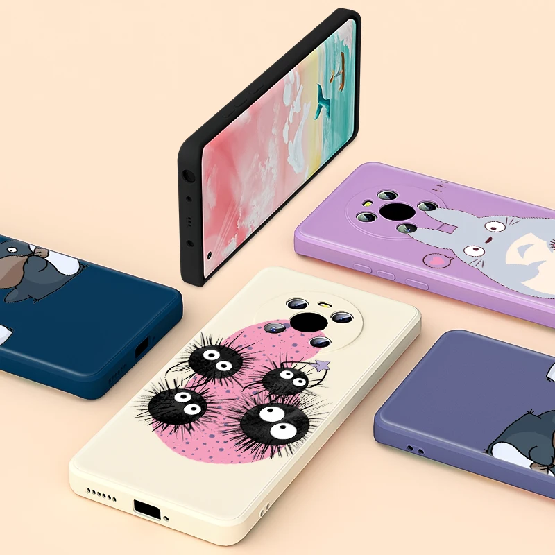 

Spirited Away Totoro For Huawei Y5 Y6 Y7 Y9 Pro Prime 2019 Y7P 2020 Y5P Y6P Y7A Y9A Y9S Y6S Liquid Silicone TPU Phone Case