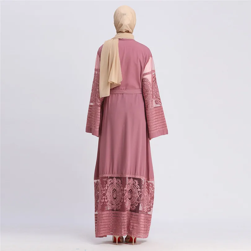 2019 кардиган абайя кружево бархат мусульманский хиджаб платье турецкая исламская