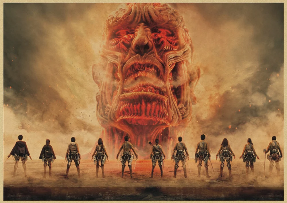 Классический мультфильм аниме атака на Титанов коллекция персонажей крафт