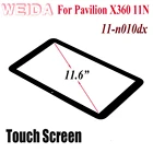 Дигитайзер сенсорного экрана WEIDA для HP PAVILION X360 11N 11-n010dx, 11,6 дюйма, черный, Замена сенсорного экрана