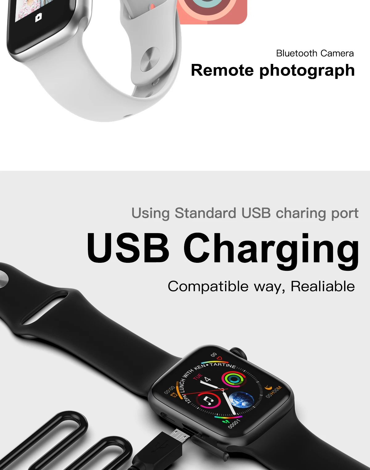 LEMFO W34 1,5" Полный сенсорный смарт-часы для мужчин для Apple Watch Поддержка Bluetooth вызова для женщин смарт-браслет ЭКГ+ PPG трекер здоровья