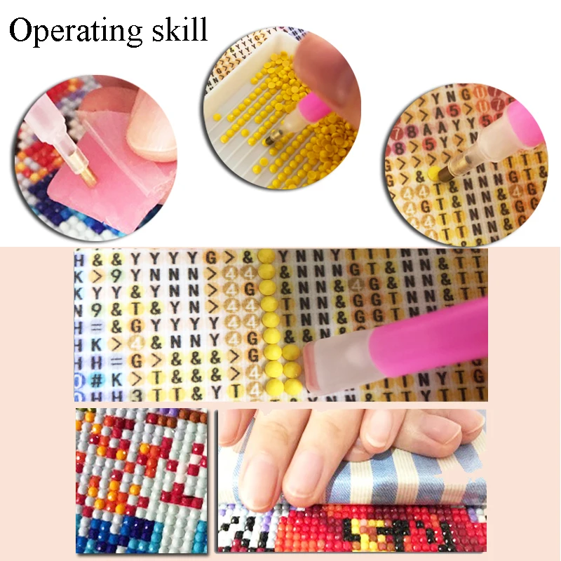 DPF Diy Алмазная вышивка крестиком на рисунке &quotРозовая роза&quot камни в форме