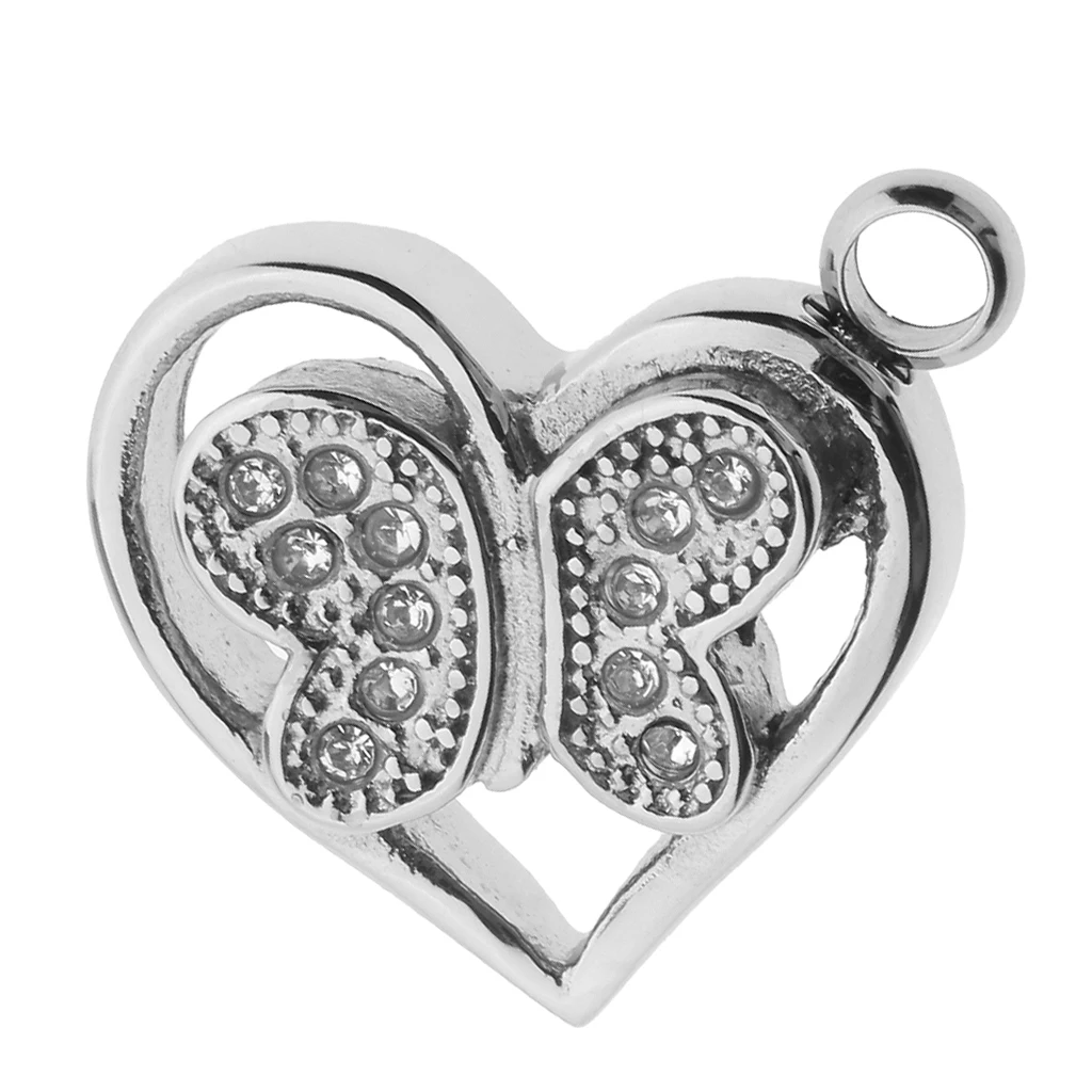 

Хрустальная Кремация на урсувенир, подвеска в виде бабочки и сердца для самодельного ожерелья, подарок