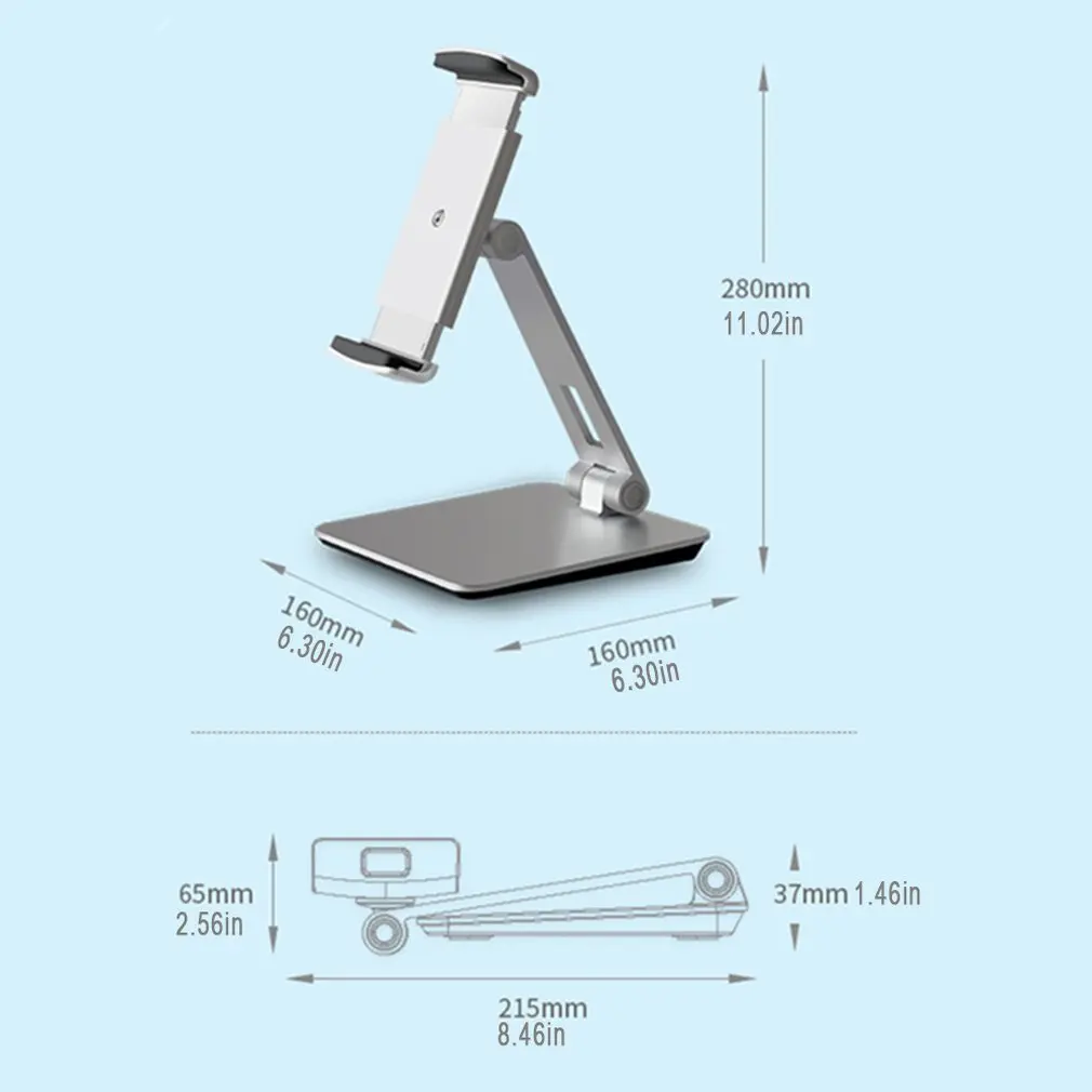 Desktop Aluminum Alloy Mobile Phone Tablet Can Be Raised And Lowered Folding Adjustable Support 4-14 Inch Bracket | Мобильные