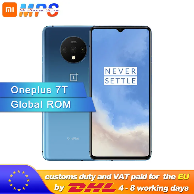 Новый оригинальный Oneplus 7 T смартфон 8 ГБ ОЗУ 128 Гб ПЗУ 256 Snapdragon 855 Plus камера 48 Мп Android