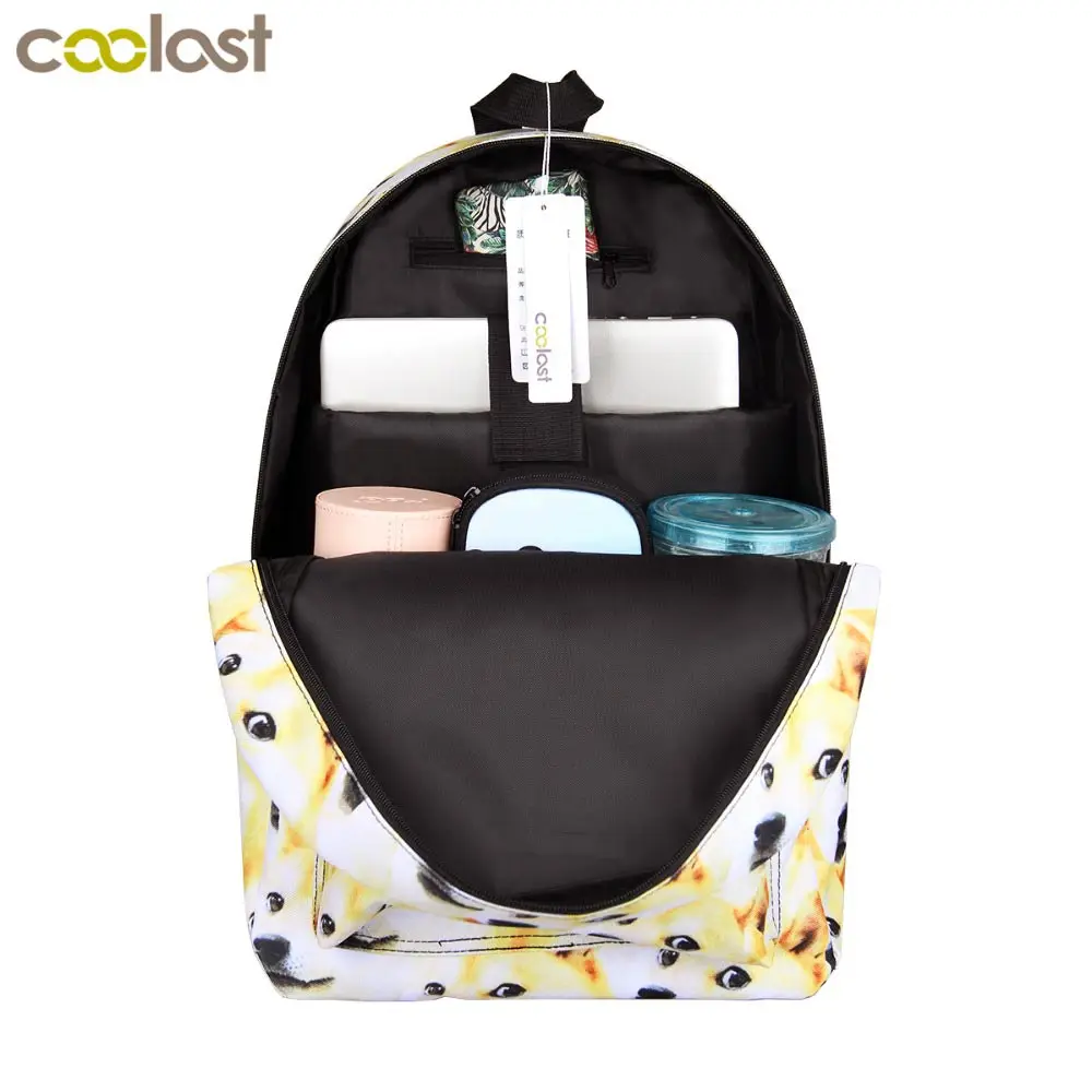 Забавный рюкзак для студентов Сиба ину и щенка детские школьные сумки милый