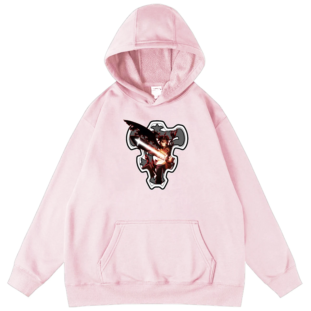

2-14 Year Anime Pattern Black Clover Hoodies Children's Clothing for Teens Long Sleeve Oversized Hoodie Family Clothing Tops