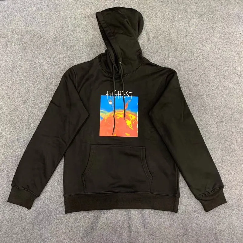 Толстовка с капюшоном для мужчин и женщин плотный утепленный Модный пуловер