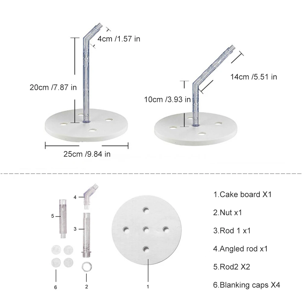 

Anti Gravity Cake Pouring Kit,Cake Stand Support Structure Frame,Reusable Cake Decorate Straws for Birthday Wedding Baby Shower