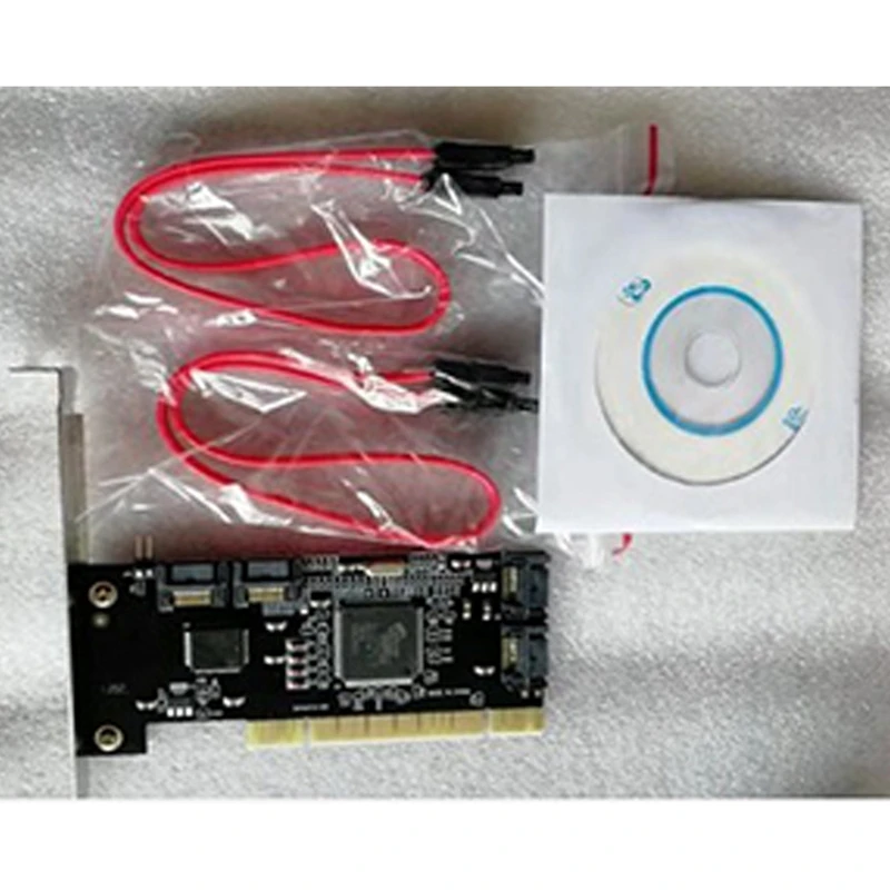 PCI Sata Внутренние порты Raid контроллер карты (4 порта) Sil3114 чипсет кабели с двумя