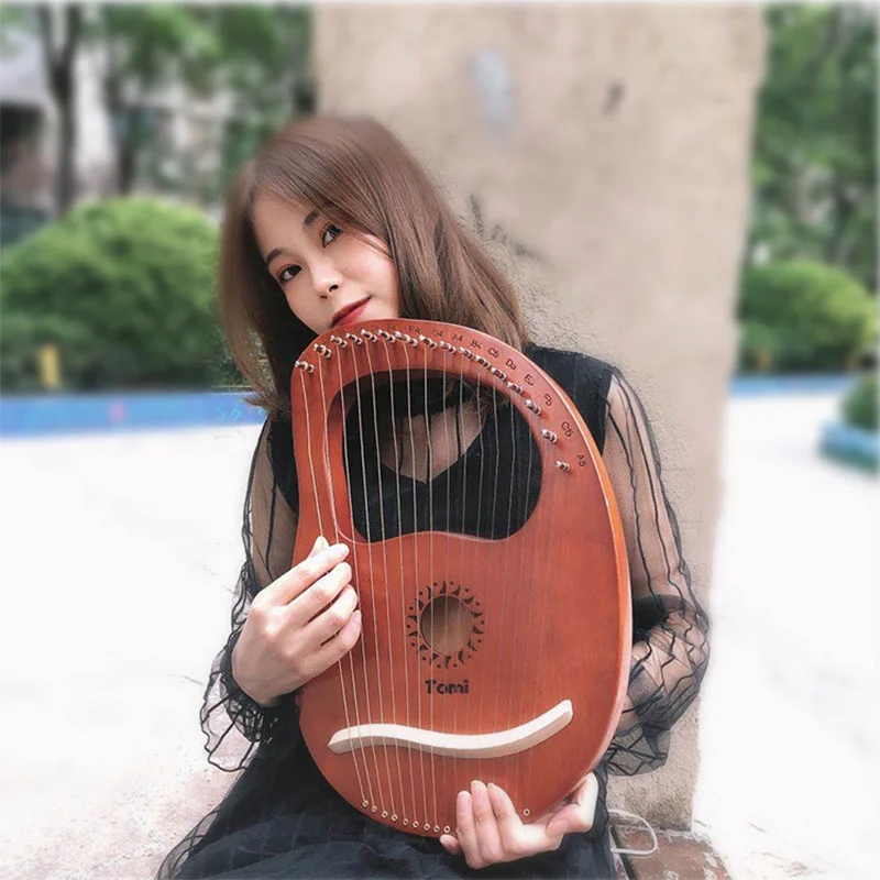 Лира Harp19 струны пианино деревянный из красного дерева музыкальный инструмент