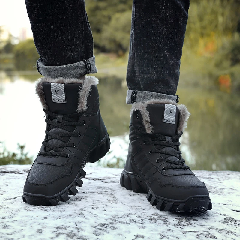 Брендовые мужские зимние ботинки теплые супер высококачественные