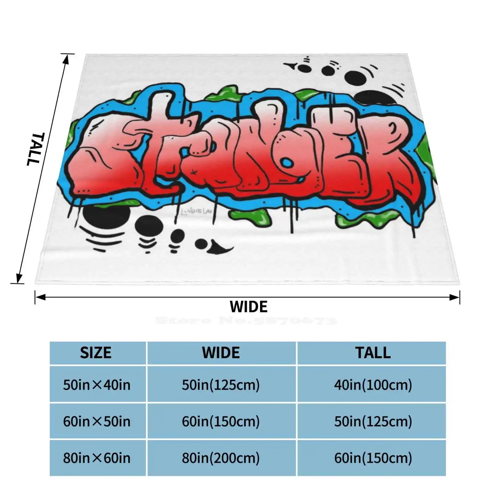Stranger Danger Low Price New Print Novelty Fashion Soft Blanket Graffiti Letters Words | Дом и сад