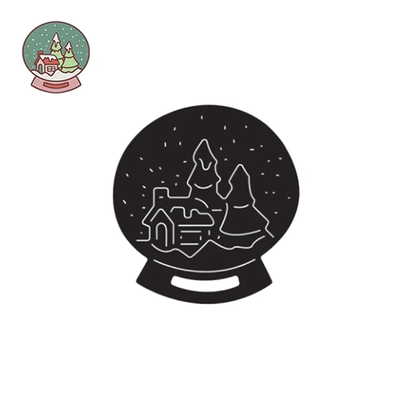 

Christmas Crystal Ball Metal Cutting Dies Scrapbooking DIY Card Photo Album Making Crafts Stencil Embossing New Die Cuts 2021