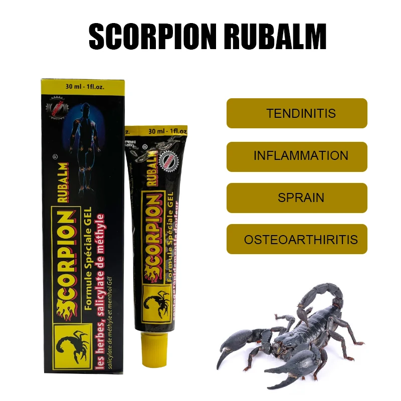 

ZB 30g Scorpion Ointment Powerful Efficient Relief Muscle Pain Headache Neuralgia Acid Stasis Rheumatism Arthritis medical Cream