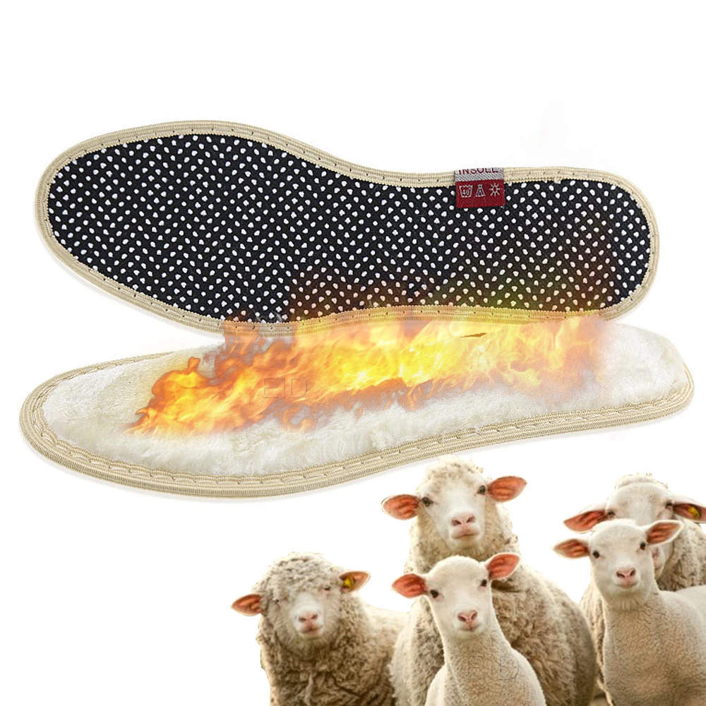 EiD Fur Heated Shoe Insoles Thick Winter Insole High Quality Foot Warmer Breathable Shoes Insoles Winter Outdoor Heated Unisex
