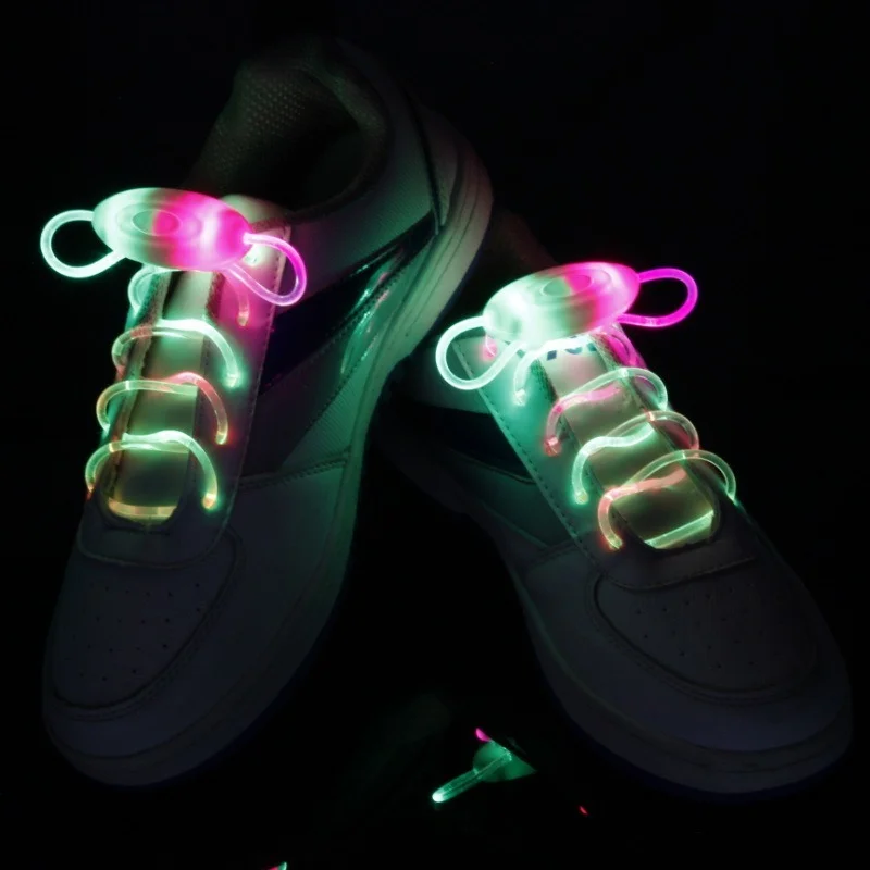 

LED Luminous Shoelaces Tie Shoelaces Semicircle Shoe Laces For Kids and Adult Sneakers Quick Lazy Lock Laces Shoe Strings