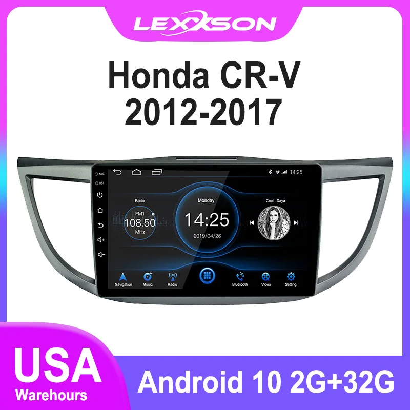 

DSP 2G+32G Android 10 Car Radio Multimedia for Honda CRV 2012 2013 14 15 16 2017 Mirror Link RDS 1080P GPS Navigation IPS Screen