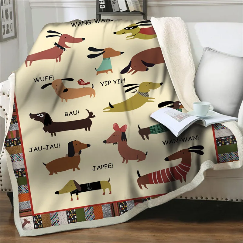 

Модные одеяла Aniaml для домашних животных, собак, шерпа, флисовое толстое одеяло, коричневое мягкое Фланелевое теплое одеяло для кемпинга, роскошные подарки для детей