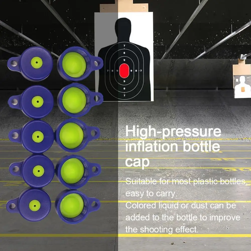 

1 Set Air Rifle Pellet Archery DIY Blast High Pressure Bottles Shooting Target Caps Airsoft Hunting Tactical Target Accesso C9F2