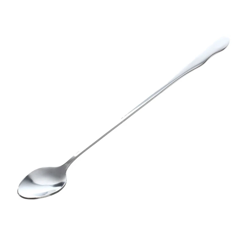 

10" Stainless Steel Tableware Long Handle Scoop Teaspoon
