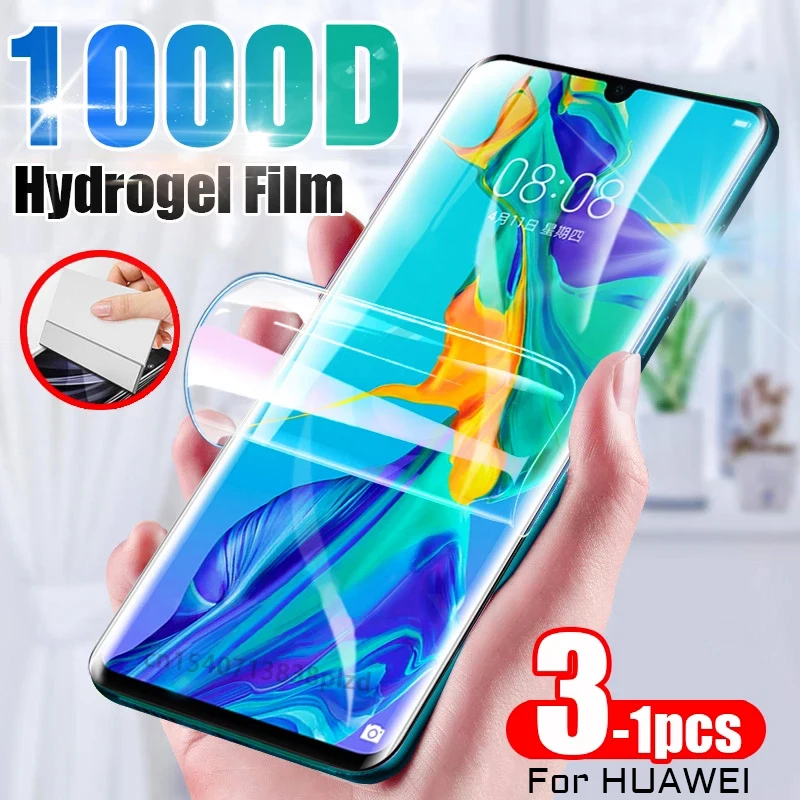 Гидрогелевая пленка для Huawei P30 P20 P40 Pro Lite P Mate 30 20 40 Smart Z Y6 2019 полное покрытие без