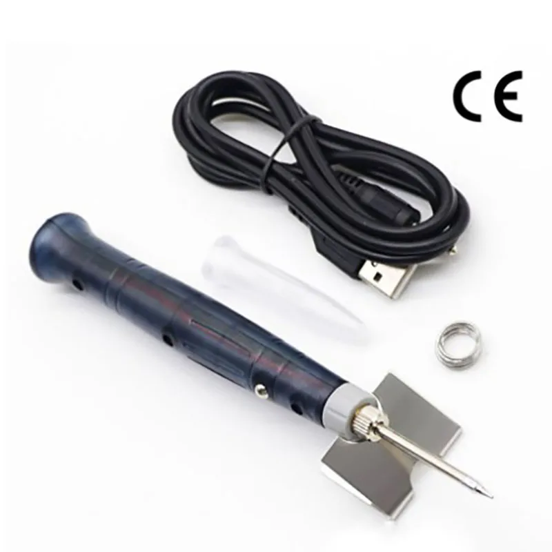 Домашний электрический мини паяльник 5 В 8 Вт портативный USB ручка/наконечник