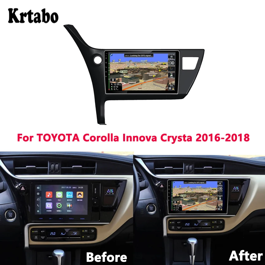 Автомобильный радиоприемник Android мультимедийный плеер 4G RAM для TOYOTA Corolla Innova Crysta 2016