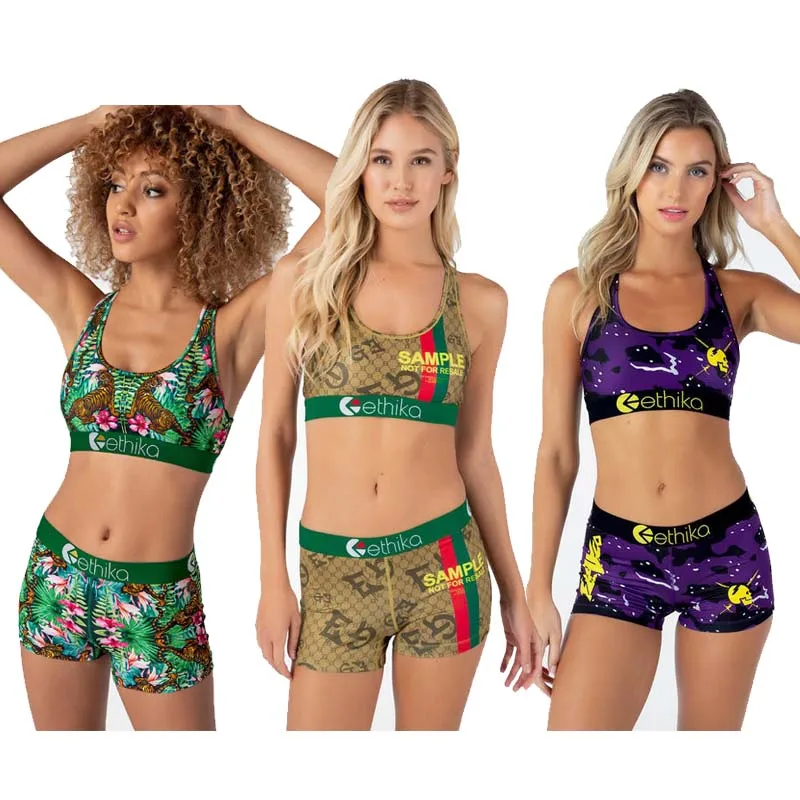 

Женские трусы-боксеры Ethika, комплект из 2 предметов, нижнее белье для женщин и девушек, женские шорты Ethika, 2021
