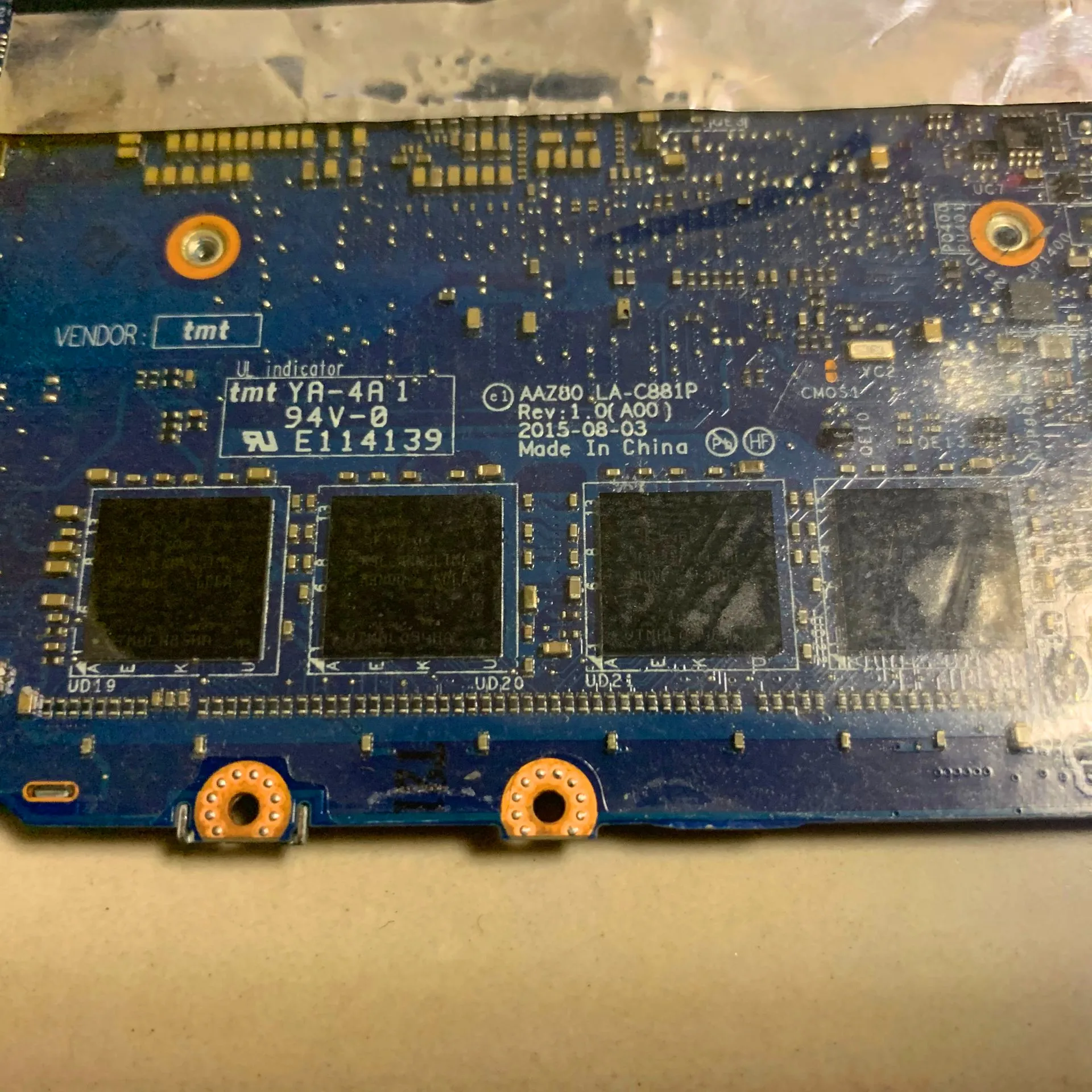 Online DP/N:0H67KH AAZ80 LA-C881P FÜR DELL XPS 13 9350 Laptop Motherboard CN-0H67KH MIT SR2JB I7-6560U 16GB 100% Vollständig Getestet