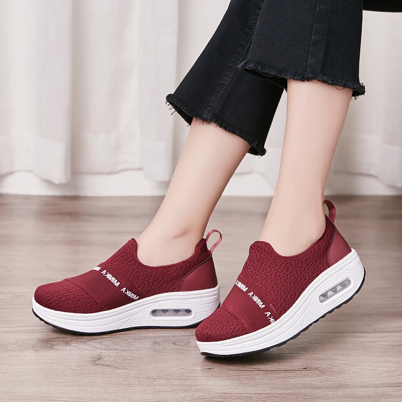 Для женщин Тонизирующая обувь визуально увеличивающая рост Дорожная Спортивная