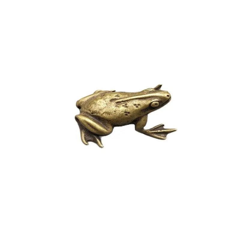 

Realistic Copper Frog Feng Shui Decorative Bronze Statue